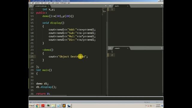 MSBTE OOP 22316 OBJECT ORIENTED PROGRAMMING Practical No : 10 constructor and destructor functions. смотреть онлайн