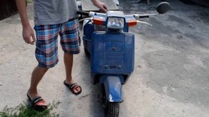 Японский трёхколёсный скутер Honda Gyro Up с прицепом