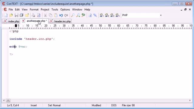 include and require Functions PHP смотреть онлайн