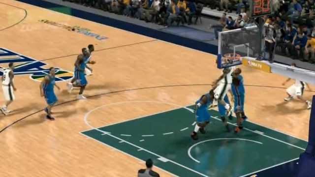 NBA 2k12 My Player 360 Between The Legs Dunk смотреть онлайн