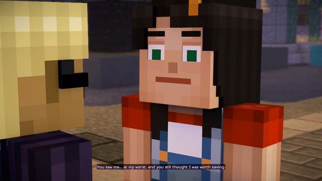 Minecraft Story Mode End Without Romeo - Lluna Stay with Stella - Stay in Beacontown смотреть онлайн