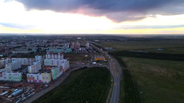 Оренбургский закат / Аэросъемка смотреть онлайн