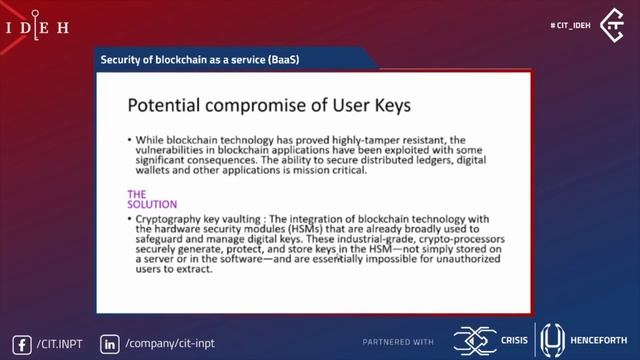 Conference Badr Bellaj : Top 5 security concerns in Baas (Blockchain as a service) смотреть онлайн