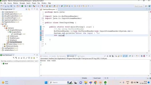 How to take user input in java ? (Buffered Reader & Scanner Practical Demo) смотреть онлайн
