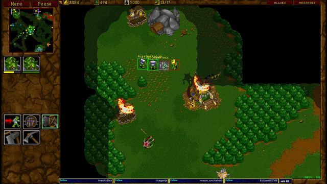 Warcraft 2 Garden of War 4v4 смотреть онлайн