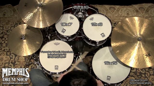 Yamaha Live Custom Oak Drum Set 22/10/12/16 - Amber Shadow Sunburst смотреть онлайн