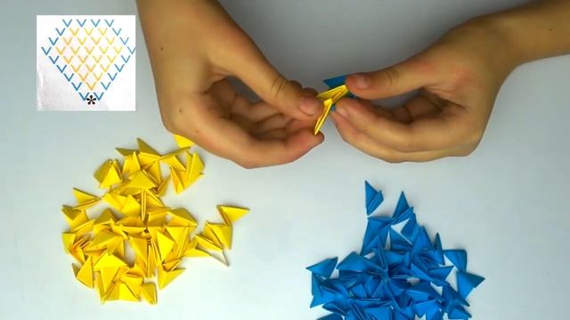 МОДУЛЬНОЕ ОРИГАМИ 3D.Бабочка из модулей./Modular origami/How to make a origami butterfly tutorial 3 смотреть онлайн