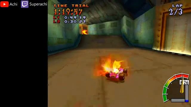 Practicing sacred fire - Crash Team Racing (PS1) смотреть онлайн