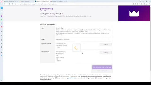 Получить игры в Prime Gaming - Amazon и отвязать карту