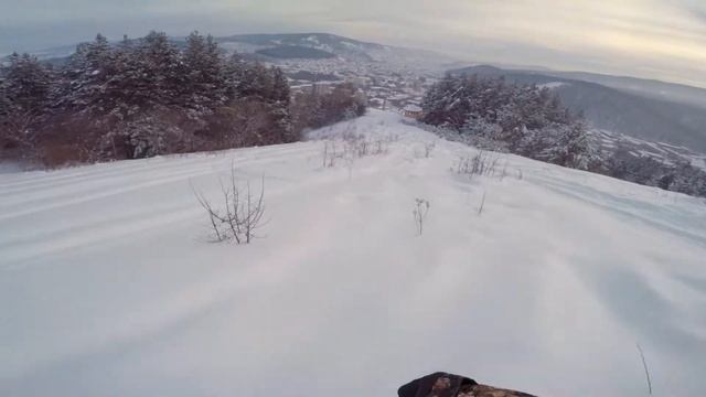 Сноусерфинг с горы Тугая (Туу-Кайа). Серфинг в центре г. Горно-Алтайска. смотреть онлайн