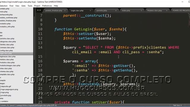 Loja Virtual com PHP 7 - Aula 14 - Métodos get e set para clientes смотреть онлайн