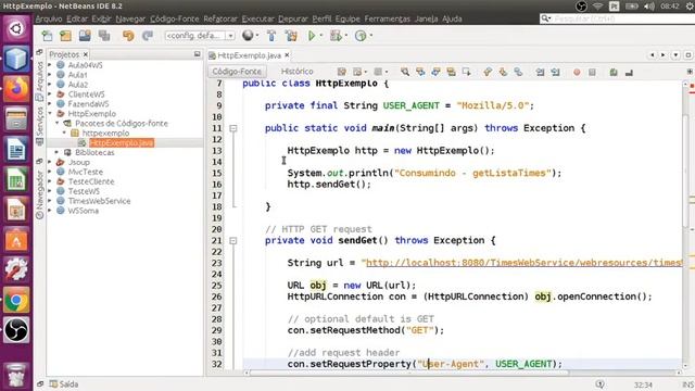 Consumidor WEB Service em JAVA - Metodo GET смотреть онлайн