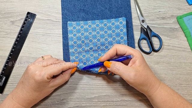 Крутая выкройка для 1000 идей из лоскутов ткани. Как сшить легко и просто сумку ,кошелек, клатч . смотреть онлайн