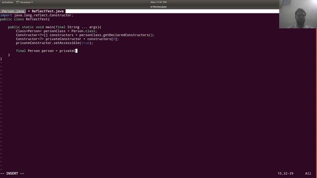 Use java reflection to access and call a private constructor of a java class смотреть онлайн