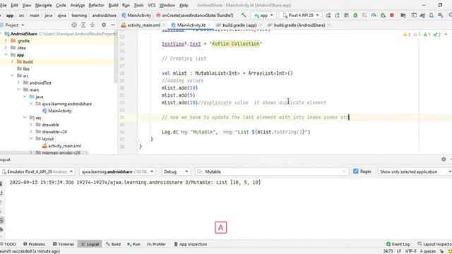 kotlin collections. Mutable types of collections (List, Set, Map) in kotlin. #kotlin 18 program. смотреть онлайн