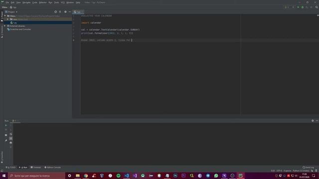 Display Specified Year Calendar - PyCharm Python - Tutorial #30 смотреть онлайн