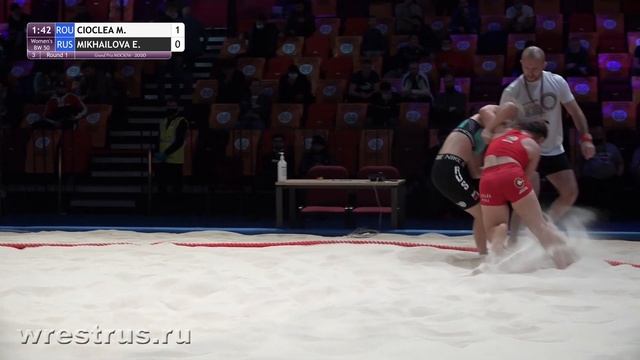 Гран-при Москвы-2020. Жен. ПБ. 50кг. 1 круг. Екатерина Михайлова (Россия) - Мария Сиоклеа (Румыния) смотреть онлайн