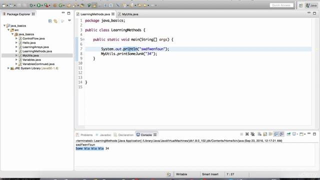 How to create Methods in Java Eclipse смотреть онлайн
