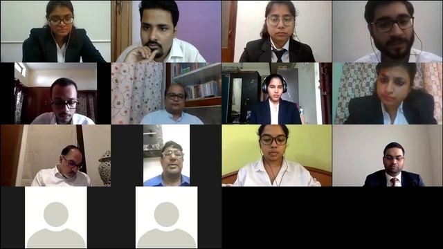 NMIMS Bangalore First National Virtual Moot Court Final Round