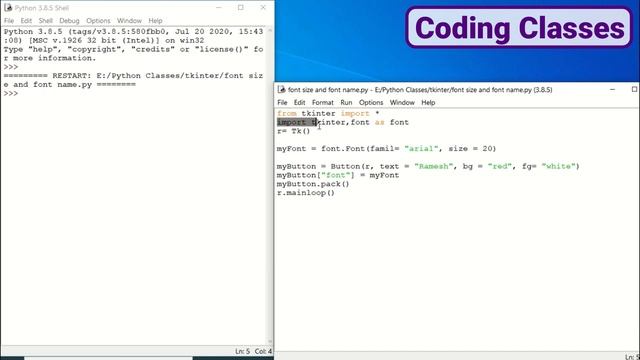 Tkinter GUI Tutorial - Python GUI Coding for Beginners (Changing Font Size of Buttons) смотреть онлайн