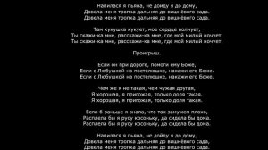 Кадышева - Напилася я пьяна