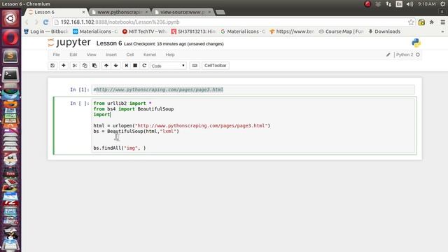 WebScrapping With Python urllib BeautifulSoup Regular Expression смотреть онлайн