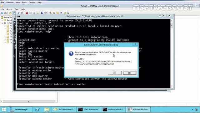 29. How to Seize FSMO Role - Windows Server 2012 R2 смотреть онлайн