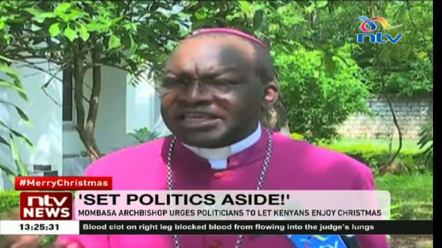 Archbishop Kivuva urges politicians to tone down on politics during Christmas смотреть онлайн