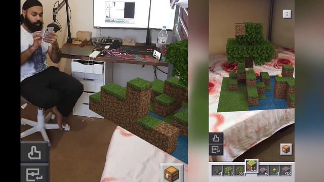 I BUILD MY HOUSE IN MINECRAFT EARTH | MINECRAFT смотреть онлайн