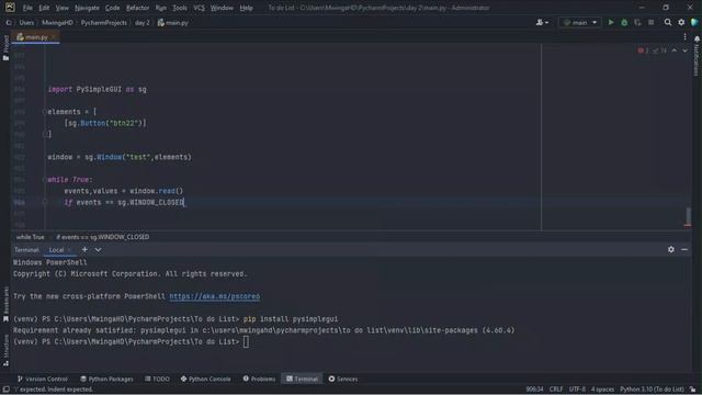 python GUI PysimpleGUI смотреть онлайн