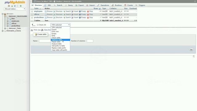 How to optimize and repair MySQL Database tables using phpMyAdmin in cPanel - ServerCake India смотреть онлайн