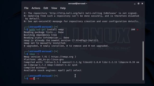 installing Nmap on kali linux смотреть онлайн