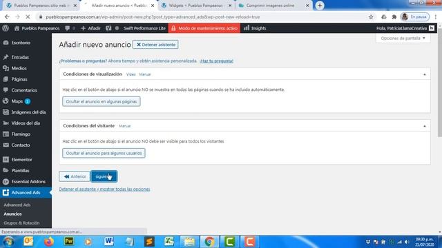 Colocar banner publicitario en sitio web hecho con wordpress смотреть онлайн