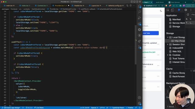 【TypeScript & GraphQL】で Fullstack Web Application開発 #12 - ダークモードの追加 смотреть онлайн