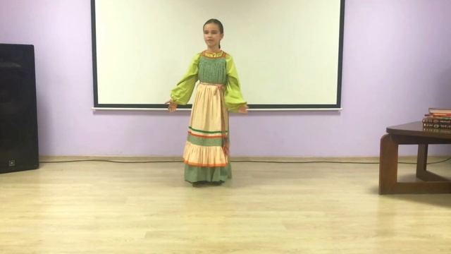 Лыгина Алиса, 7 лет. «Пошла Катя за водой» плясовая Пензенской области смотреть онлайн
