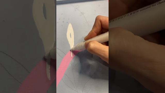 Как покрасить столик. Поднос. #акрил #скетчбук #gouache #portrait смотреть онлайн