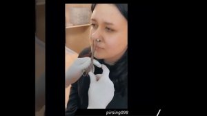 Прокол языка ) Септум быстро ооочень