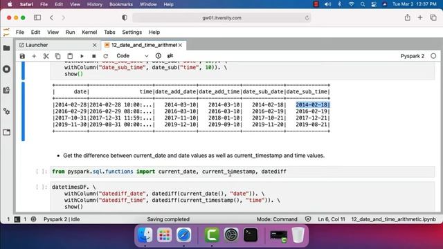 Apache Spark Python - Processing Column Data - Date and Time Arithmetic смотреть онлайн