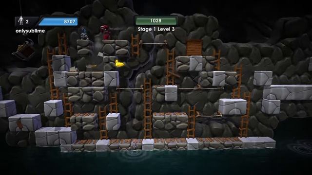 Lode Runner Stage 1 Mines Xbox 360 XBLA 720P gameplay смотреть онлайн