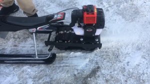 Детский снегоход 5+, снегокат с мотором.