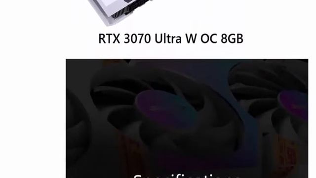 Цветная видеокарта iGame GeForce RTX 3070 NB Ultra W OC смотреть онлайн