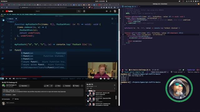 Watch Me Code: Learning TypeScript - Challenge 2 смотреть онлайн