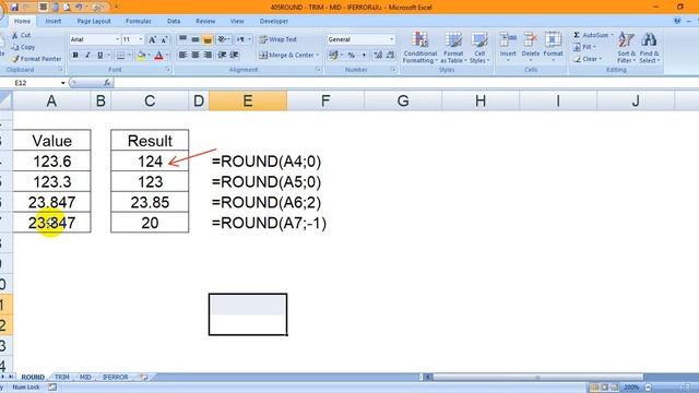 464- Excel VBA MDR464 - ROUND - TRIM - MID - IFERROR смотреть онлайн