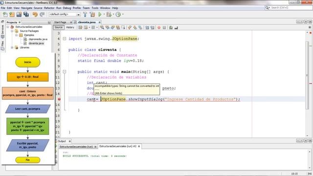 Estructura secuencial,Ejemplo Ventas (3-25) Curso de Java - Algoritmos y Programación en Netbeans смотреть онлайн