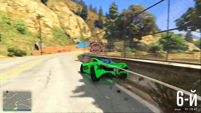 АУФ! ЭТО ПРОСТО НЕРЕАЛЬНЫЕ ГОНКИ НА АВТОМАТИЧЕСКИХ РАМПАХ! (GTA 5 Смешные Моменты) смотреть онлайн