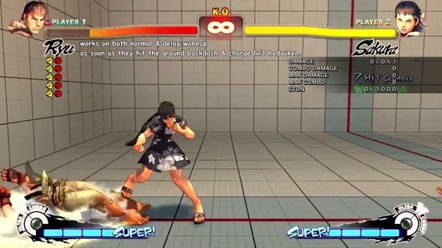 USF4 Sakura Safe Jump & Option Select Guide смотреть онлайн