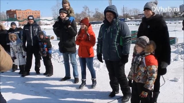 Зимние мотогонки в Хабаровске смотреть онлайн