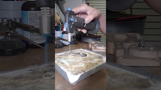 Soldering a bezel cup onto silverware jewelry - Flatwearable Artisan Jewelry смотреть онлайн