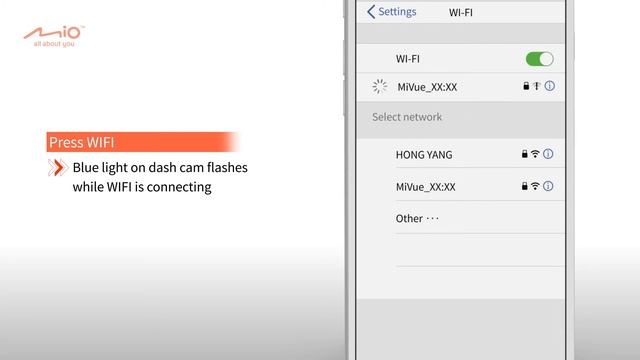 MiVue Pro app - Set WIFI connection (EN) смотреть онлайн