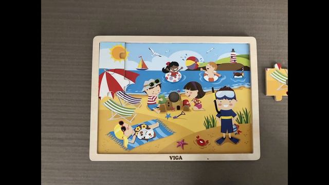 Puzzle incastru din lemn (vara) | Lester - Jucarii Online смотреть онлайн